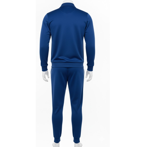 Conjunto Deportivo Personalizado para Hombre, Chaqueta y Pantalones con Capucha, Color Azul Rey, Ligero, para Invierno, Ropa Deportiva Informal y Transpirable para Gimnasio - Product Image 2
