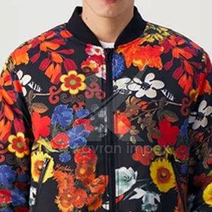 Custom Made Breathable Sublimation Bomber <b>Jacket</b> for <b>Men</b> <b>Long</b> Sleeves Best Selling <b>Men</b> Sublimation - Product Image 3