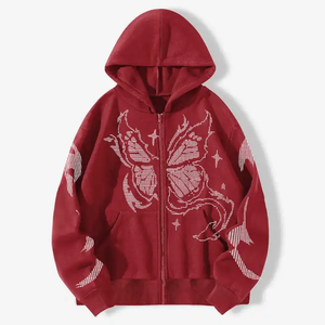 Sudaderas con Capucha Térmicas Gruesas con Gráficos Personalizados, 100% Algodón, Felpa Francesa, Impresión en Espuma, Transpirables, Unisex para Invierno - Product Image 3