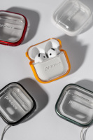 Étui de protection Proove Safe Box pour AirPods 1/2 3 4 5 & Pro Series, coque en silicone antichoc + PC avec porte-clés