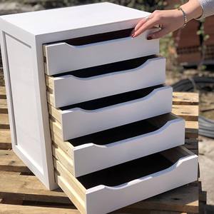 Cassettiera Bianca WELL HOME a 5 Cassetti 39x30x45cm con Spazio di Archiviazione 39x30x45cm - Product Image 6