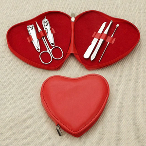 Juego de cortaúñas de buena calidad OEM para manicura y diseño de corazón, kit profesional de acero inoxidable para el cuidado de la pedicura - Product Image 3