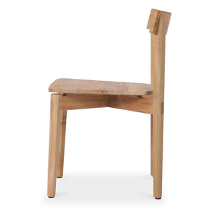 Chaise de salle à manger en bois de teck massif de haute qualité au design moderne de couleur naturelle pour intérieur extérieur pour hôtels villas meubles de maison - Product Image 2