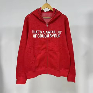 Sweat à capuche en molleton de coton/polyester pour homme, imprimé logo automne, impression numérique, finition teinte unie pour sublimation - Product Image 4