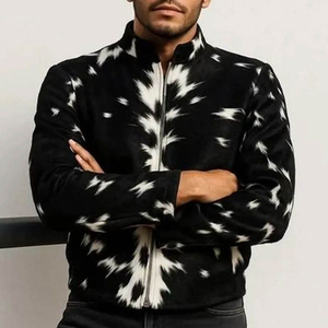 100% Leather Material Full Sleeves Men's Cowhide Leather Jacket Zipper Closer Jackets For Men Winter Use - Product Image 3