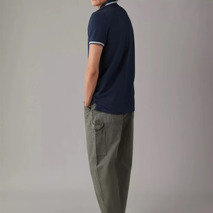 Polos de Corte Ajustado, Polos de Algodón con Estampado de Moda, Logotipo Personalizado, Camiseta Polo Personalizada con Bordado, Manga Corta, OEM - Product Image 6