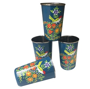 Dernier design en acier inoxydable émaillé verre imprimé de taille moyenne fêtes de mariage utiliser du verre imprimé en acier inoxydable - Product Image 2