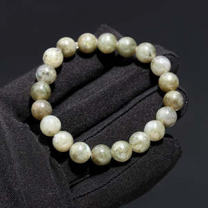 100% Natural 8 mm Smooth Round <b>Beaded</b> <b>Bracelet</b> Healing Labradorite 7 Inches Ball Shape for Gift - Product Image 1
