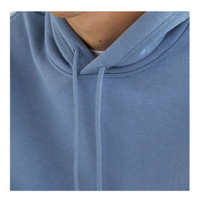 Sweat à capuche court en molleton lourd de qualité supérieure, broderie de patchs usés, en laine/coton, pour homme, coupe classique, personnalisable - Product Image 2