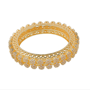 เครื่องประดับผู้หญิงคุณภาพส่งออก ดีไซน์ทันสมัย ชุบทอง กำไลข้อมือแบบโมเดิร์น ราคาไม่แพง จากซัพพลายเออร์อินเดีย - Product Image 3