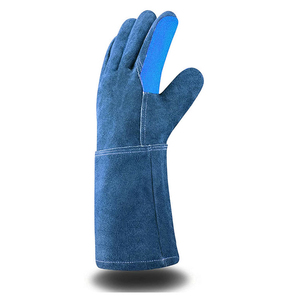 Meilleur matériau Gants de soudage avec logo personnalisé Vente à chaud Services ODM Gants de soudage de protection des mains et des bras fabriqués en usine - Product Image 2