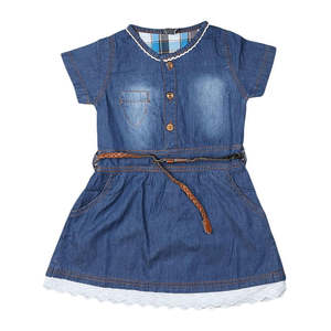 Top de Mezclilla para Niñas - Azul Oscuro - Azul Oscuro - Product Image 1