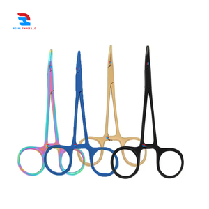 Bộ 4 cái cong thép không gỉ y tế phẫu thuật thú y Kelly cầm máu forceps Kelly kẹp động vật phẫu thuật dụng cụ - Product Image 1