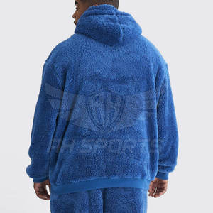 Ensemble de survêtements deux pièces pour hommes de grande taille en polaire Sherpa personnalisée pour l'hiver - Product Image 6