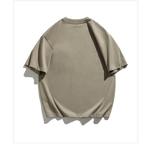 Fashion Brand Men's <b>Top</b> 2025 Summer New High-End Style <b>Short</b>-<b>Sleeved</b> Loose Casual T-Shirt Solid Pattern <b>Knitted</b> Fabric - Product Image 6