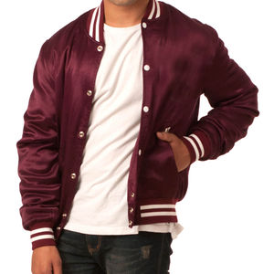 Chaqueta Varsity de Lana y Lona para Hombre, con Logotipo en el Cuello, Mangas Largas y Delgadas, Bordado Personalizado OEM, Transpirable, Nueva Condición - Product Image 6