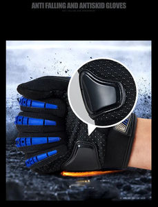 Gants de moto pour hommes de couleur unie Gants de moto de vêtements de sport pour hommes Gants de moto de haute qualité - Product Image 4