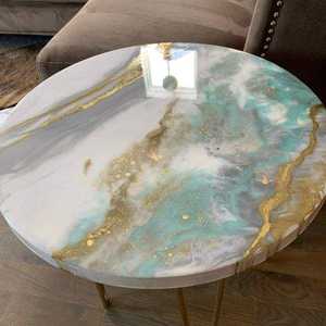 Mesa de Centro de Resina Ecológica Portátil Moderna de Grado Profesional para el Hogar, Muebles de Sala de Estar - Product Image 2