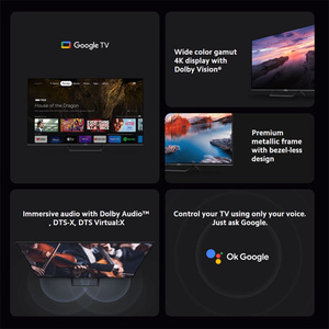 TV a Pro Versione Globale 55'' Display 4K 3840*2160 Design Schermo Intero Televisore Smart da 55 Pollici 2GB Ram 8GB Google TV - Product Image 3
