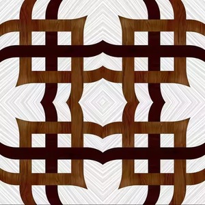 Juego de libros de madera Azulejos de pared de piedra antigua 300x300mm Diseño de patio rural mate - Product Image 5