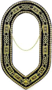 Conjunto de delantal y cuello de masón ceremonial, uniforme personalizado para uso en casa de campo, proveedor de atuendo masónico, pedido al por mayor - Product Image 5