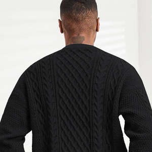 เสื้อสเวตเตอร์ผู้ชายสั่งทำพิเศษ แขนยาว คอวี ถักทอ ระบายอากาศดี สำหรับฤดูหนาว มีจำหน่าย - Product Image 3