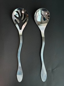 Cuillère à salade en acier inoxydable, ustensile de cuisine robuste, style moderne, faible MOQ, vente en gros - Product Image 5