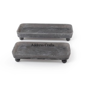 Vente chaude Nouveau Résine Chocolat Plateaux De Service Rectangle Unique Tourbillon Dates Plateau Conception Fruits Secs Plateau De Service Pour Le Salon - Product Image 1