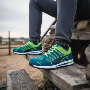 Calzado de Seguridad Elevate Knit Verde, Talla 45 W.11, Azul/Verde, S1PS, ESD, FO, HRO, SR - Product Image 3