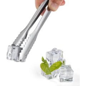 Pinzas de hielo de acero inoxidable de alta calidad con agarre antideslizante que garantiza un manejo fácil y seguro de cubitos de hielo siempre - Product Image 5
