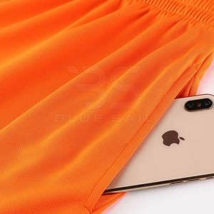 Pantalones cortos de baloncesto para hombre, tamaño personalizado y color sólido, transpirables, talla grande, venta al por mayor - Product Image 4