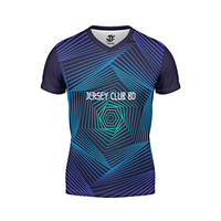 Maillot de football personnalisé de qualité supérieure en tissu mesh imprimé avec logo et nom de l'équipe, col en V, sublimation, vente en gros