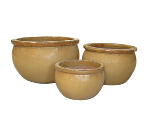 Macetas de cerámica hechas a mano más vendidas para plantas/ macetas de cerámica esmaltada de colores mixtos Atlantis para el hogar y el jardín - Product Image 3