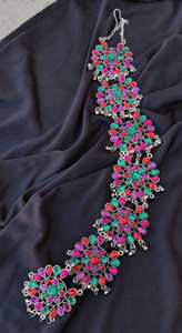 Tresse de cheveux de travail en argent oxydé de haute qualité pour femmes et filles, idéale pour les mariages et les occasions spéciales - Product Image 3