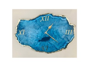 Horloge murale de forme arrondie en pierre d'agate naturelle en gros pour la maison hôtel restaurant à bas prix - Product Image 6