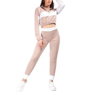 Conjunto Deportivo Personalizado con Logotipo, Top Corto, Sudadera con Capucha y Pantalones de Chándal, Conjunto de 2 Piezas para Mujer, Chándales de Terciopelo para Mujer, Precio al por Mayor 2026 - Product Image 1
