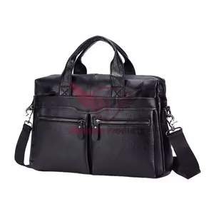 Premium Wholesale Custom-Designed Micro Leather Office Bag for Men with Personalized Logo - Stylish Business Handbag, Briefcase