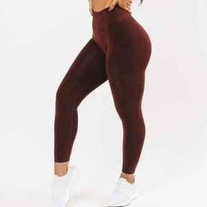 Leggings taille haute pour femmes Pantalon élégant respirant de qualité supérieure avec logo personnalisé imprimé motif solide Vêtements pour femmes - Product Image 3