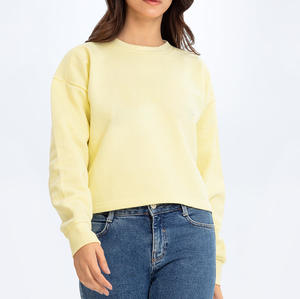 Sudadera Holgada de Algodón con Cuello Redondo, Lavado Ácido, Bordado Personalizado de Dibujos Animados, Unisex, de Alta Calidad - Product Image 1