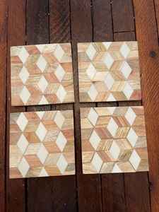 Premium Classic Style Bone Inlay <b>Drink</b> <b>Coasters</b> for Hotels Homes Restaurants Kitchen Weddings & Parties - Product Image 3