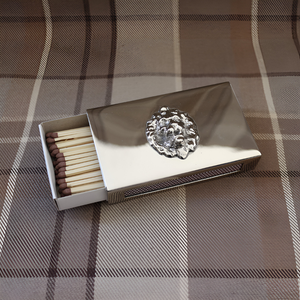 Manchon de boîte d'allumettes en laiton de forme personnalisée couvercle d'allumettes en métal de luxe logo gravé en vrac expédition mondiale en gros - Product Image 6