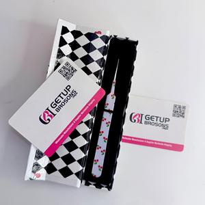 Pince à épiler pour cils en acier inoxydable de qualité supérieure, anti-magnétique, anti-statique, 10 mm, isolation Cherry, pointe lisse, revêtement papier, édition personnalisée - Product Image 2
