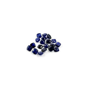 Zafiro Azul Natural de Bangkok, Corte Radiante, Calibrado, Forma Cojín, 7mm 8mm, Gema Facetada Amarilla y Rosa, Pulido Ópticamente, Ligero - Product Image 3