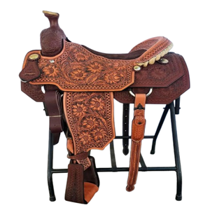 Silla de Montar Occidental de Cuero Original de Alta Calidad, Cómoda, Moderna, Personalizable, Económica para Equitación - Product Image 1