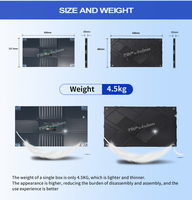 Módulo LED RGB P4 Topvision de 256*128 mm con SDK para Pantallas de Video Wall en Interiores, Negocios de Autoservicio, Tiendas Minoristas, Aeropuertos, OEM, CMS