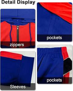 Women's Jogging Sets <b>80s</b> 90s Two Piece Outfits Sweatsuit Long Sleeve Zip Tops and Sweatpants Workout Tracksuit Sets - Product Image 6