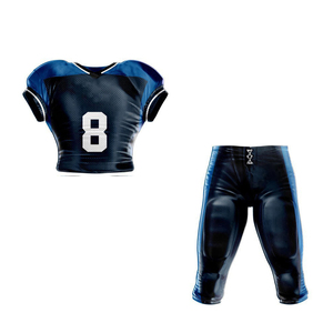 Tenues de football personnalisées de haute qualité pour adultes, ensembles d'entraînement américains, impression par sublimation intégrale, respirants, grandes tailles - Product Image 6