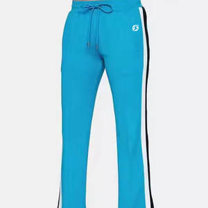 Pantalones de lona 100% algodón para mujer, de cintura media, con cordón, encaje, ajustados, acampanados, ecológicos, estilo urbano, de invierno, con logo personalizado - Product Image 1