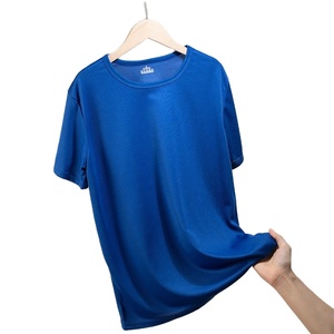 100% coton hommes plaine à manches courtes col rond T-Shirt coupe régulière décontracté T-Shirt hauts basique t-shirts T-shirt 2025 - Product Image 1