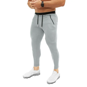 กางเกงวอร์มทรงสลิมฟิตสำหรับผู้ชายกางเกงผ้าคอตตอนใส่วิ่งวิ่งออกกำลังกายโลโก้ได้ตามต้องการ - Product Image 1